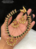 Arundathi , Traditional Black Thread Necklace Set for Women-LR001BTNSA