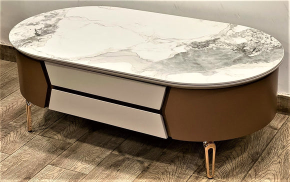 Elegant Marble Top Centre Table for Living Room-SP001CTA