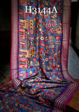 VIDARBHA Conceptive Printed Tussar Silk Saree with appealing printed all over the body-SARA001TSD