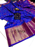 L.C Brand Semi Ikkath Silk-Kanchi Border Saree for Women-TREND001IS