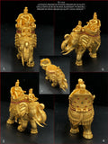 Gajendra , Antique Gold Finish Premium Quality Gold Model Kumkum Dabbi -SAY001GD