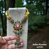 Padmavati , Designer Jadau Kundan Necklace Set for Women-SANDY001JKNS