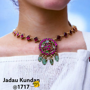 Sangeetha , elegant Jadau Kundan Necklace for Women-SANDY001JKC