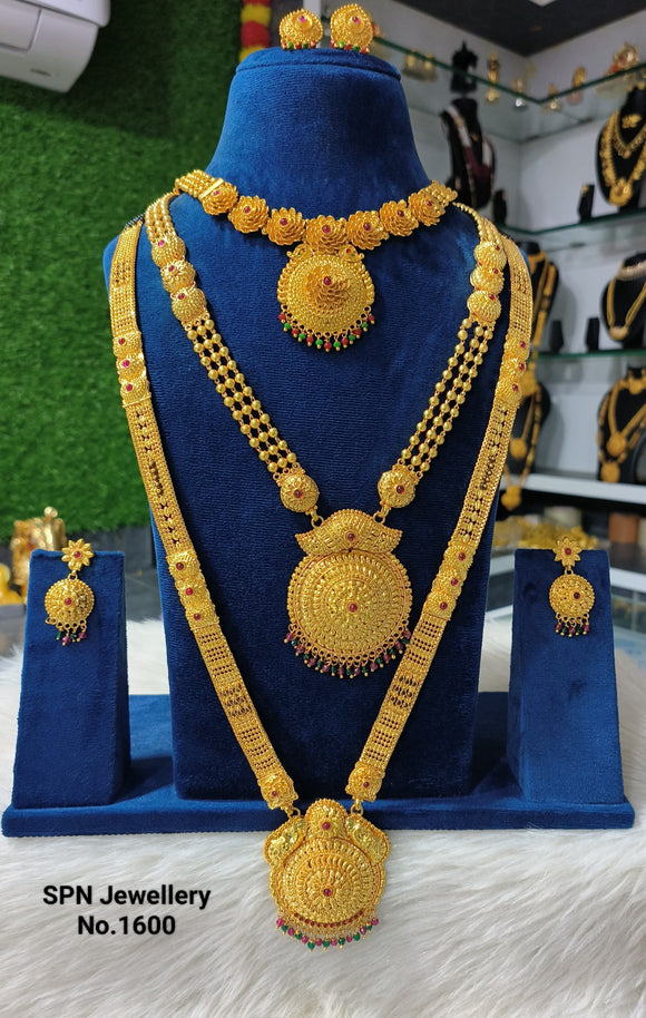 Sharmila , 1 Gram Gold Gheru combo Jewellery for Women-KARTI001JCA