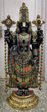 Big Size Lord Tirupati Balaji/Sri Venkateswara Brass Statue ( 47 inches ) -ANUB001SB