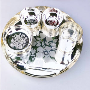 German silver hand engraved design Dinner set -GRIH001DT