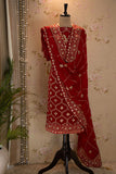 Karvachauth special Red Sawar Suit Material for Women -RIMPY001SS