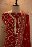 Karvachauth special Red Sawar Suit Material for Women -RIMPY001SS