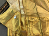 Kalyanamalika , elegant Exclusive Pure Golden Kanjeevaram Tissue Silk Saree for Women -SACHI001KSE