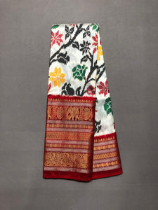 Madhubala , elegant  ikkat silk saree for Women -SACH001SS