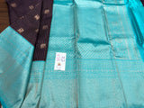 Neelima , elegant Blue Designer Kanjeevaram Saree with Beautiful Motifs-SACH001BS