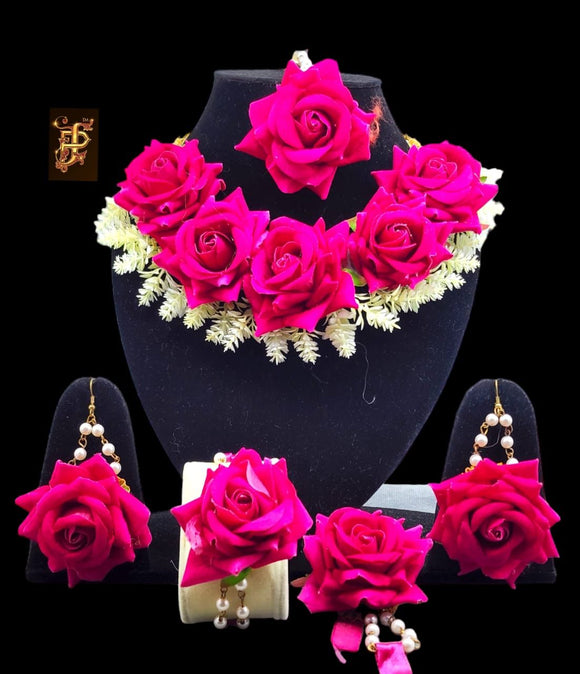 Handmade Flower Jewellery for This Wedding Season-RUCI001C