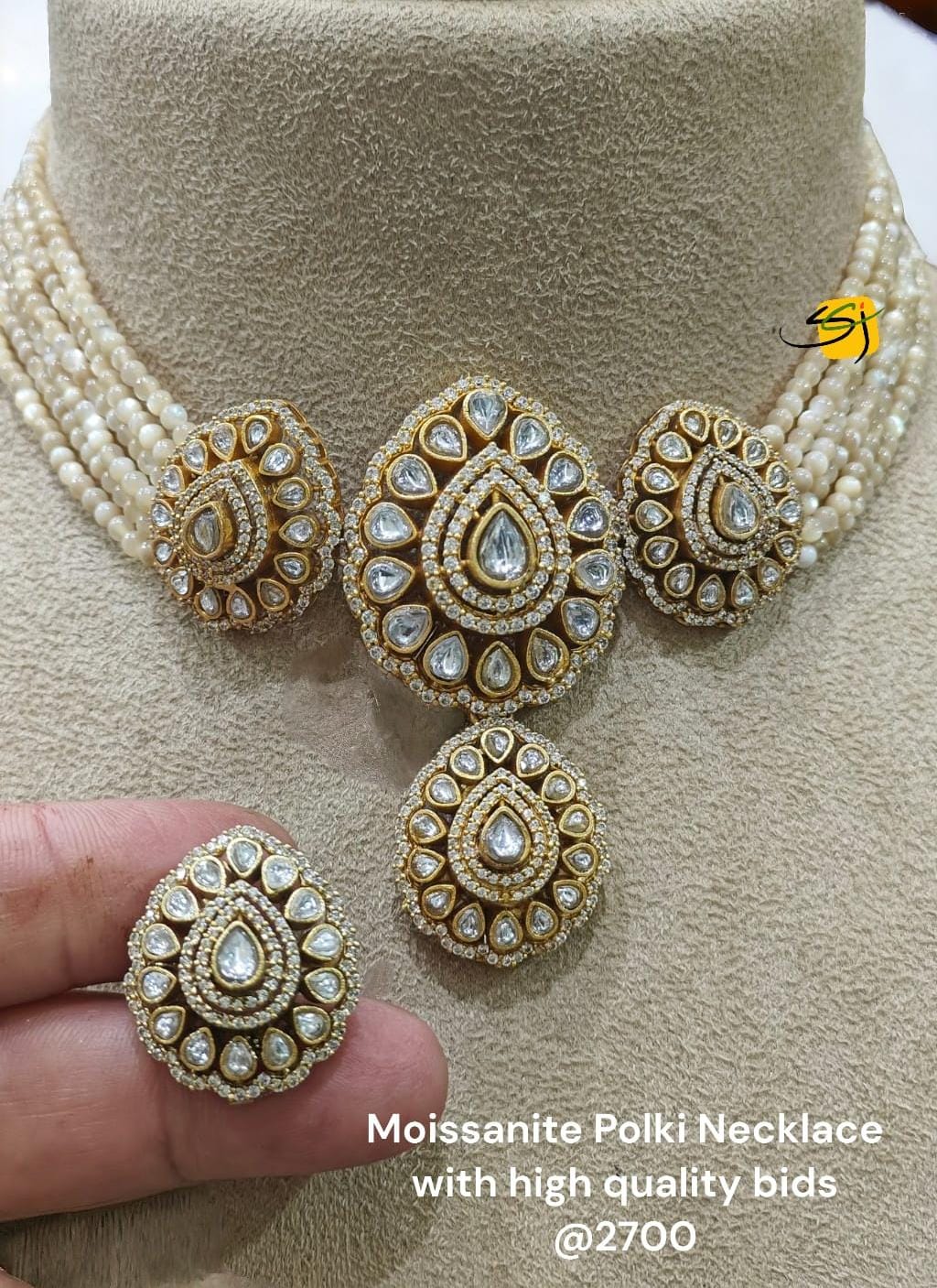 Imitation Kundan Polki Sets Polki Jewellery Artificial Necklace