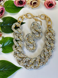 Martina Premium Luxury Colored Stone Necklace Set for Women -MARTINA001LSS
