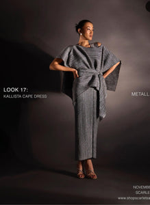 Luxury cape dress for women -RITZ001WD