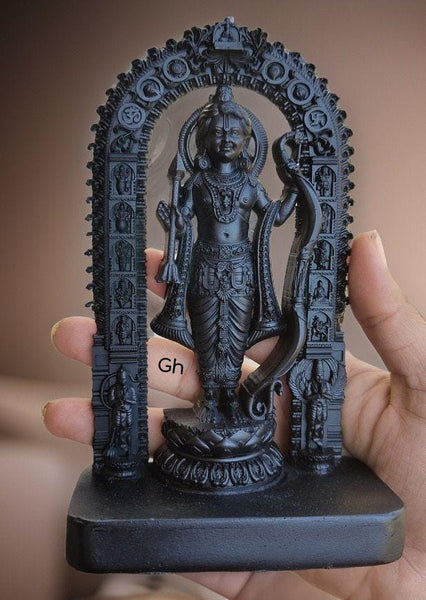 Ayodhya Temple Diety Black Finish Beautiful Ram Lalla idol