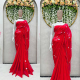 Beautiful Red Saree for women -SPARK001RS