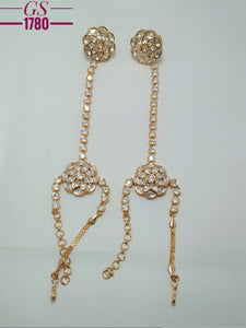 Shahana , gold finish kundan hathphool / or hand ornament for women - NEER001HPA