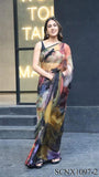 Bollywood Celebrity Sara Ali Khan inspired New Outstanding Jimmy Organza Silk Saree -BANDE001SAK