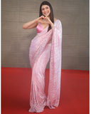Pink Beauty , New Bollywood Block Buster Sequins Design Saree for women -SSS001PS