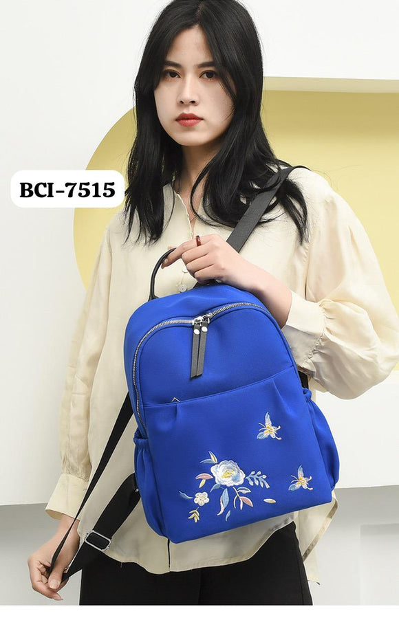 Fashion elegant embroidered flowers bags for women large capacity ladies travel backpack-SK001BB<br data-mce-fragment=