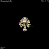 Mayur , elegant Gold Finish Kundan Brooch for Men -JAY001MB