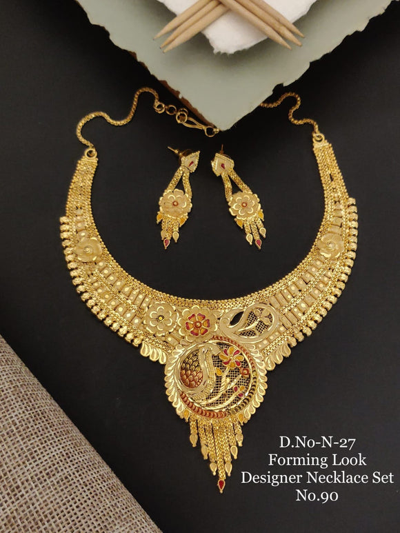 Zareena , Designer Look Forming Necklace Set for women-ZEEL001NSA