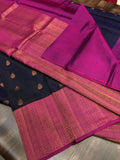 KANCHIPURAM HANDLOOM  SILK SAREES WITH RICH PALLU WITH BLOUSE-SACHI001KSSA