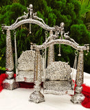 Big Size Antique finish Big Size German Silver Jhula for Your Kanha ji -ANUB001KJB