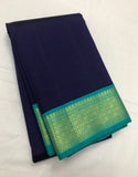 Remadevi , Pure Kanchipuram Silk Hand Woven 1G Pure Zari KORVAI rich pallu with contrast blouse -SACHI001RD