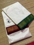 Jai ShreeRam , Kanchipuram Pure Silk Dhoti and Angavastram for Men -SACHI001DA