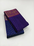 Natasha , elegant Kanjeevaram Handwoven 2 gram Pure Zari Saree for women -SRI001KSSA