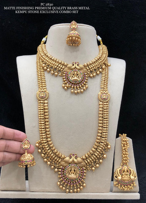 Artificial Jewellery Brass Jewellery Bridal Set Finest Designer Pure Brass Crafted Semi Bridal Choker Necklace Set