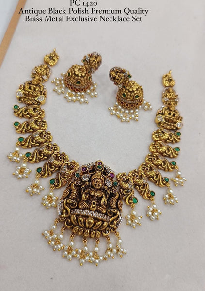 Adi Lakshmi , Antique Black Polish Premium Quality Brass Metal