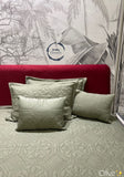 Olive Green Shade Herclux Premium Designer Quilted Bedcover Set -PREET001OG