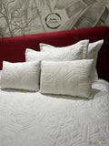 White Shade Herclux Premium Designer Quilted Bedcover Set -PREET001WB