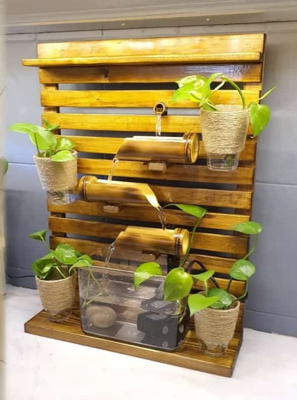 lucky bamboo fountain Bamboo indoor water fountain for Home Decoration