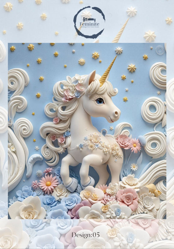 Fairy Tales , Digital 7D Printing Reversible Comforter for  Single bed for Kids-CT001KBD