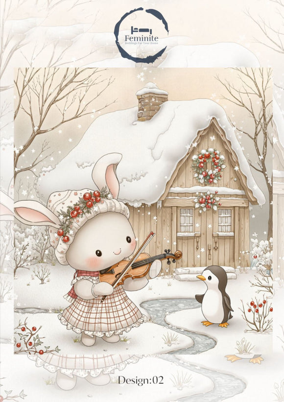 Fairy Tales , Digital 7D Printing Reversible Comforter for  Single bed for Kids-CT001KBB