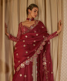 NEW BOLLYWOOD SUPERHIT DESIGN LAUNCHING SEQUINS CRUSH PLEATED SAREE-SSS001BR