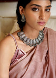 Vidarbha , elegant Oxidised Silver Finish Necklace Set for Women -MUSKAN001OS