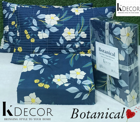 Botanical , Style with a touch of comfort Quilted Pillow Series By K Decor-PREET0001BC