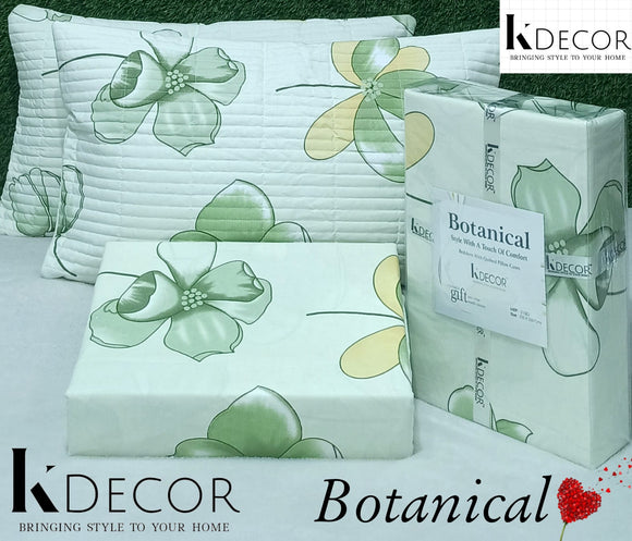 Botanical , Style with a touch of comfort Quilted Pillow Series By K Decor-PREET0001BE