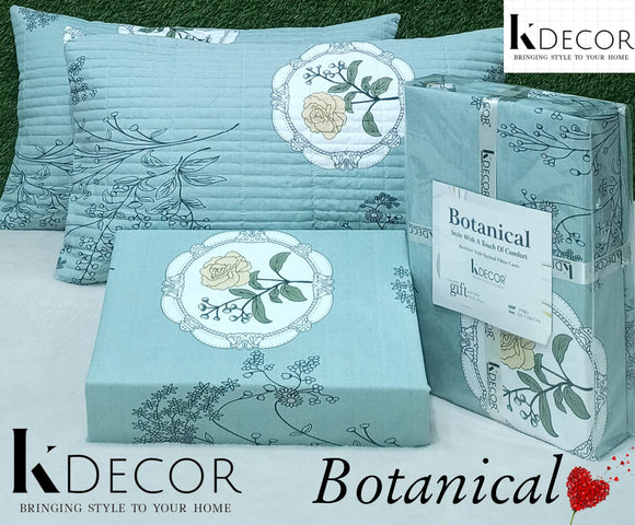 Botanical , Style with a touch of comfort Quilted Pillow Series By K Decor-PREET0001BA
