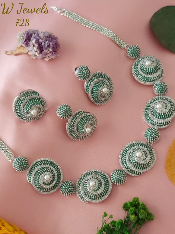 Lavanya , elegant Stone studded Necklace set for women -SONAM001NS