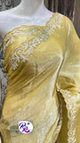 Light Yellow  Shade Party wear Fancy Saree for women -SOC001Y
