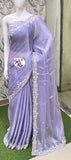 Lilac Shade Party wear Fancy Saree for women -SOC001LS