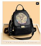 Black shade Deer Design Beautiful Backpack for Women -SC001BPBL