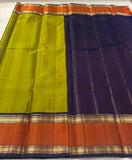 Mallika , Elegant Kanjeevaram Pure Silk Handloom Saree with 2 Gram Gold Zari-SACHI001MS