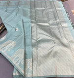 Gajagamini, elegant Pastel shade Bridal Kanjivaram Silk saree for Women-SACHI001PSS